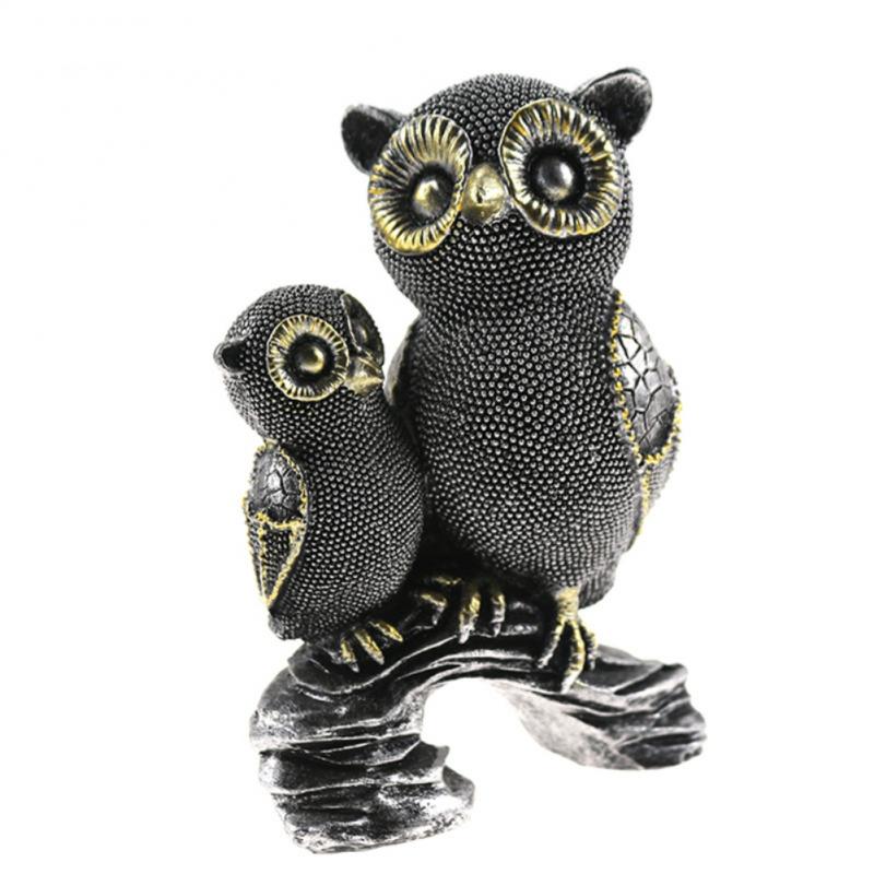 Retro Animal Ornament Owl Outdoor Garden   Ornament Resin Technology Home Decoration