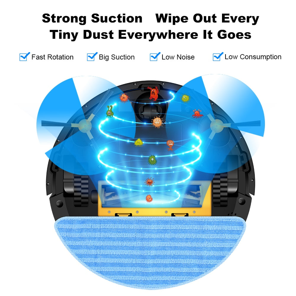 LIECTROUX C30B Robot Vacuum Cleaner Smart Mapping,App & Voice Control,6000Pa Suction,Wet Mopping,Floor Carpet Cleaning & Washing