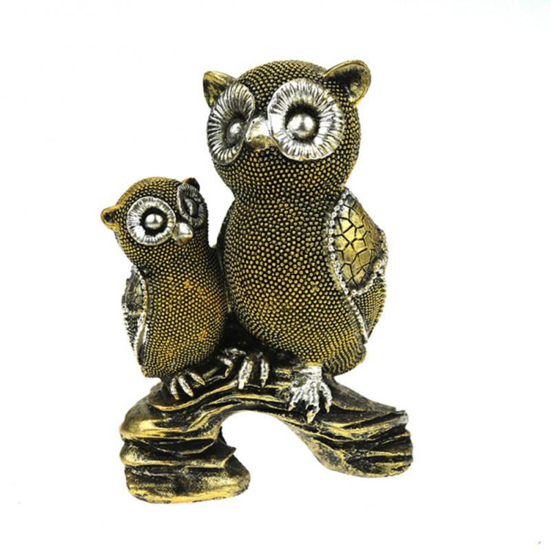 Retro Animal Ornament Owl Outdoor Garden   Ornament Resin Technology Home Decoration