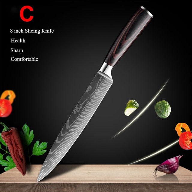 Japanese Kitchen Knives Set - northstarhomeandgarden