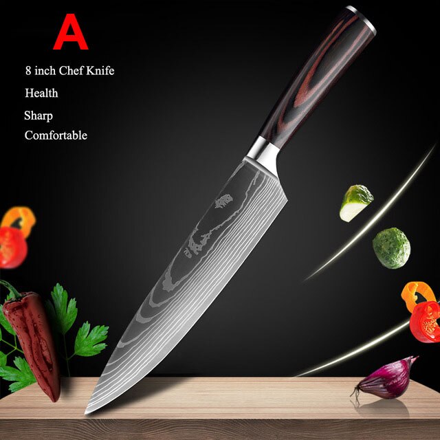 Japanese Kitchen Knives Set - northstarhomeandgarden