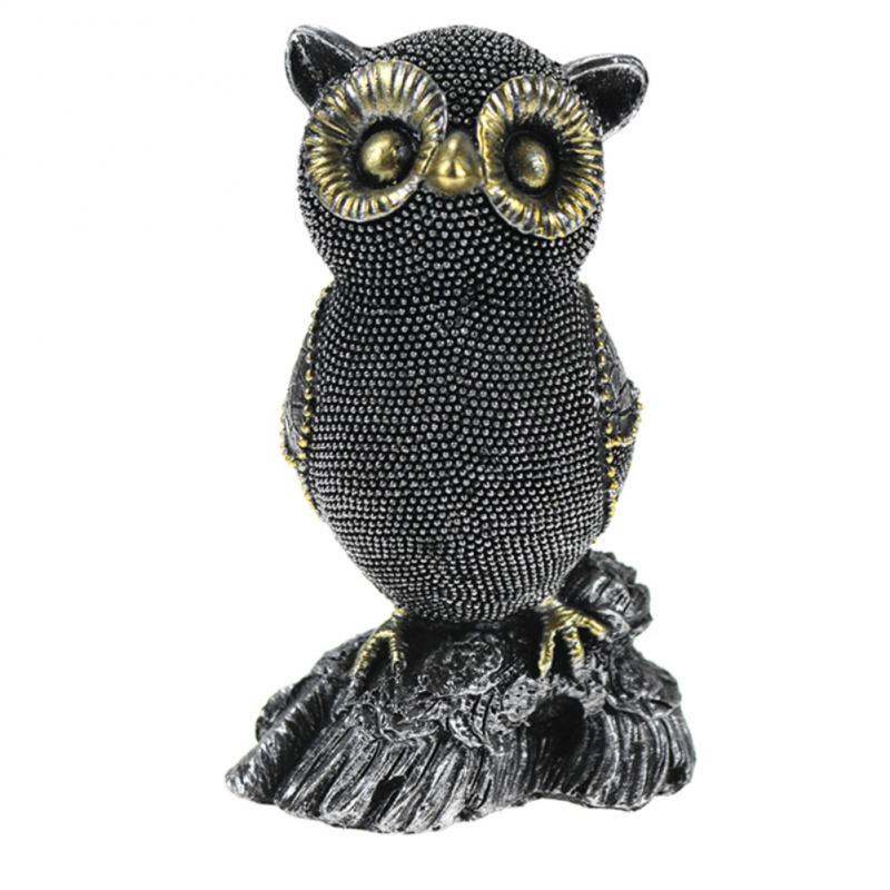 Retro Animal Ornament Owl Outdoor Garden   Ornament Resin Technology Home Decoration