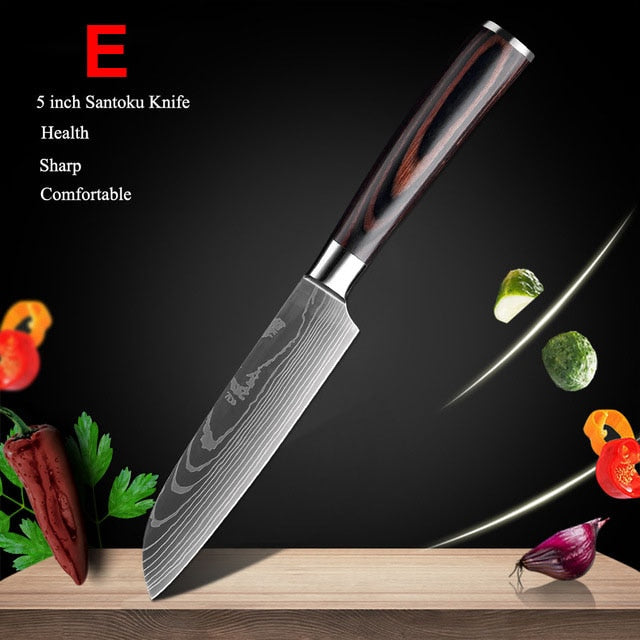 Japanese Kitchen Knives Set - northstarhomeandgarden