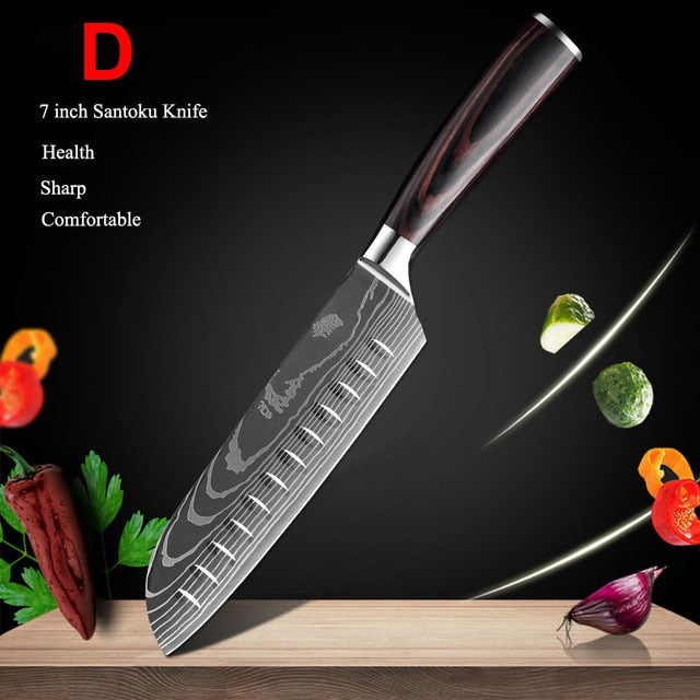 Japanese Kitchen Knives Set - northstarhomeandgarden