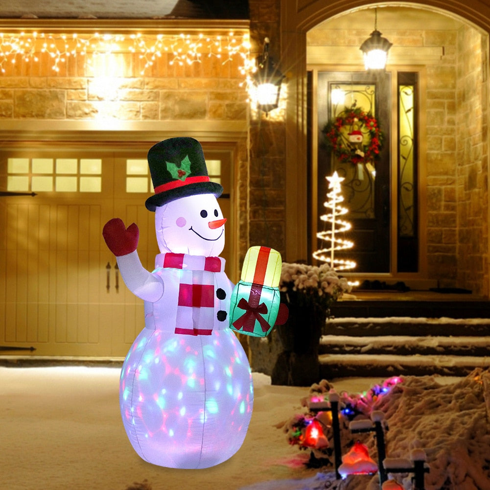 Inflatable Snowman Santa Claus Nutcracker Model with LED Light Inflatable