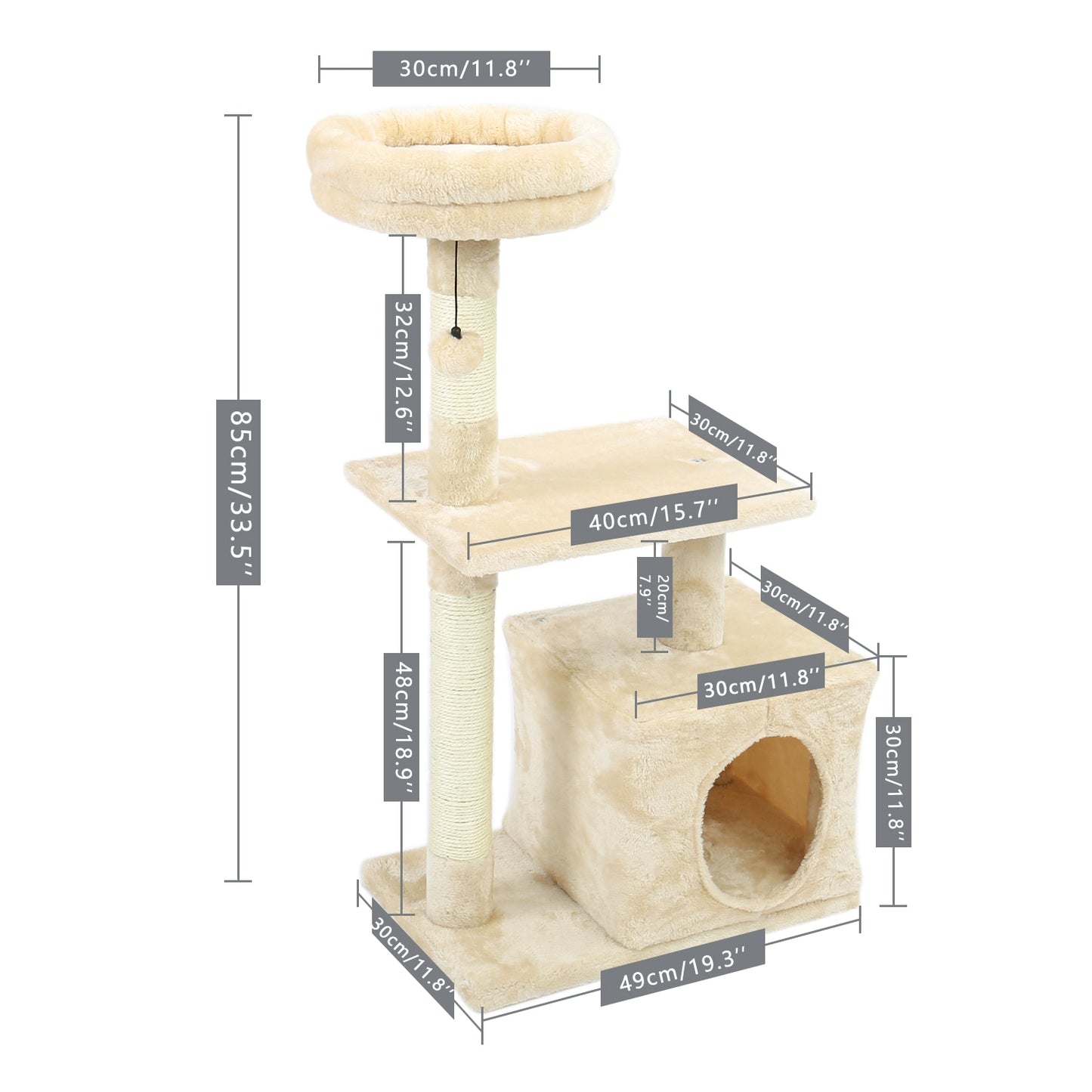 Domestic Delivery Cat Climbing Frame Cat Scratching Post Tree Scratcher