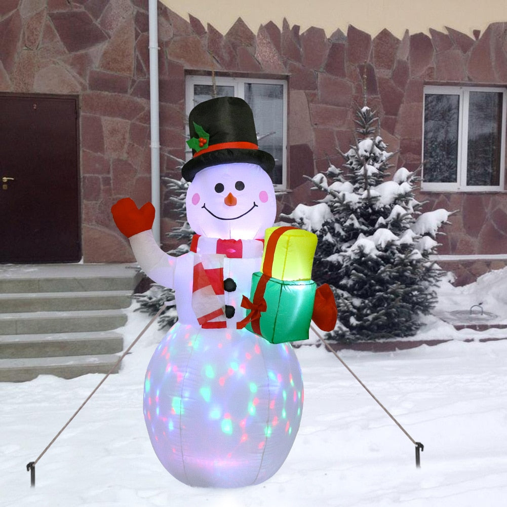 Inflatable Snowman Santa Claus Nutcracker Model with LED Light Inflatable