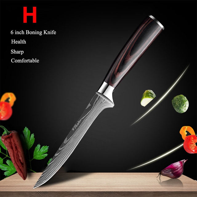 Japanese Kitchen Knives Set - northstarhomeandgarden