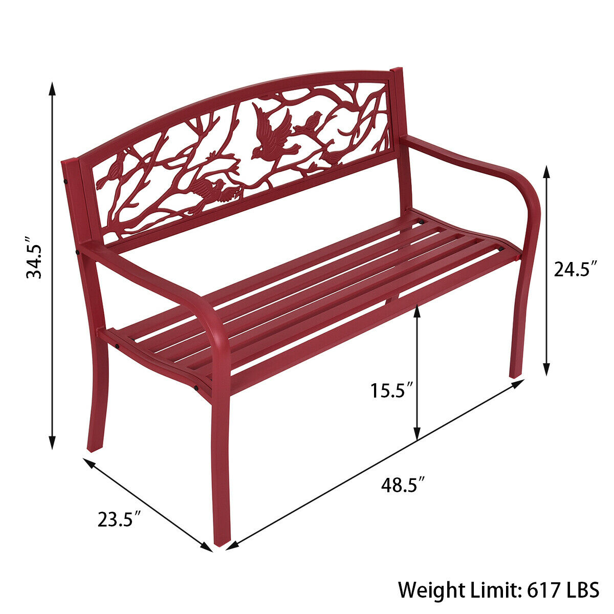 Costway Patio Garden Bench Park