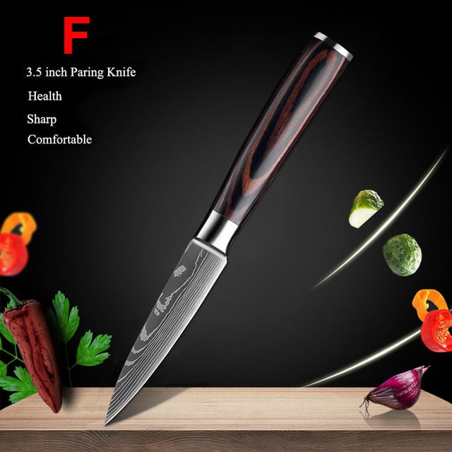 Japanese Kitchen Knives Set - northstarhomeandgarden