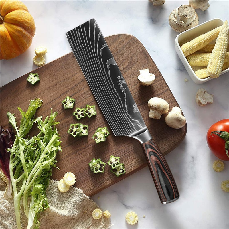 Japanese Kitchen Knives Set - northstarhomeandgarden