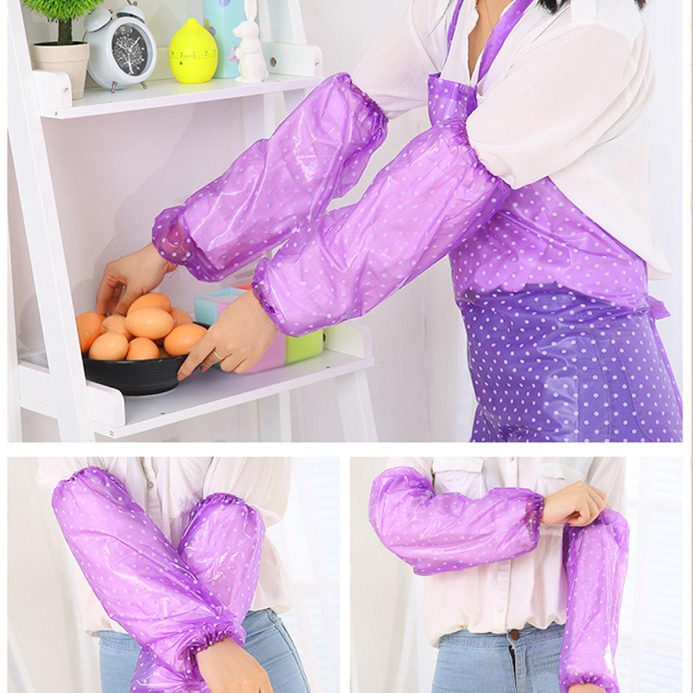 Transparent Acid Resistant Home PVC Simple Anti-Oil Waterproof  Kitchen Apron