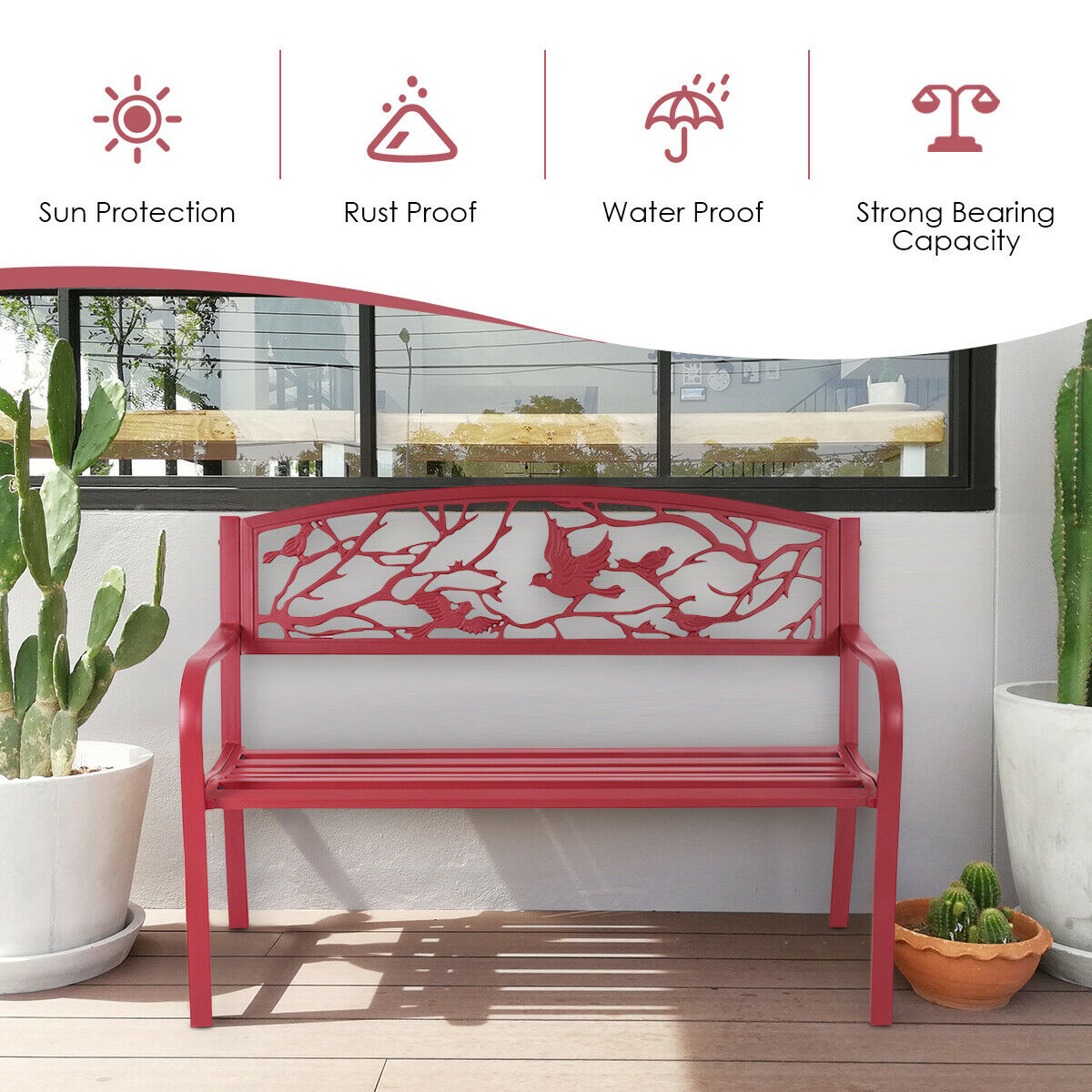 Costway Patio Garden Bench Park