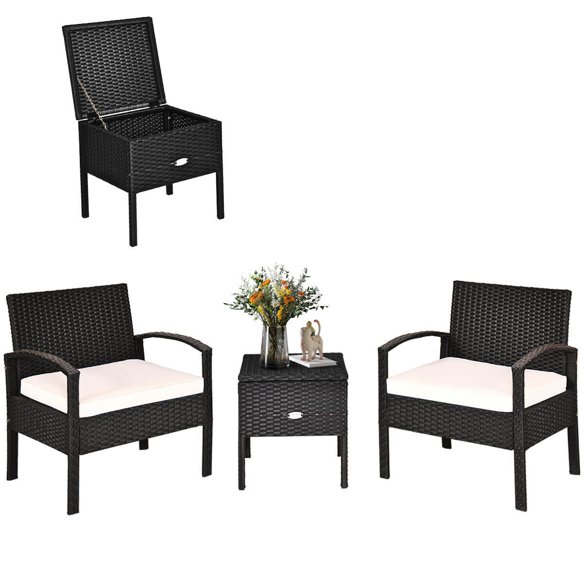 3PC. Outdoor Furniture Set