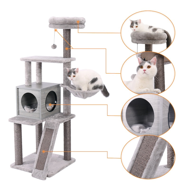 FreeShipping Pet Cat Toy Cat Climbing Furniture Kitten Playing Balls