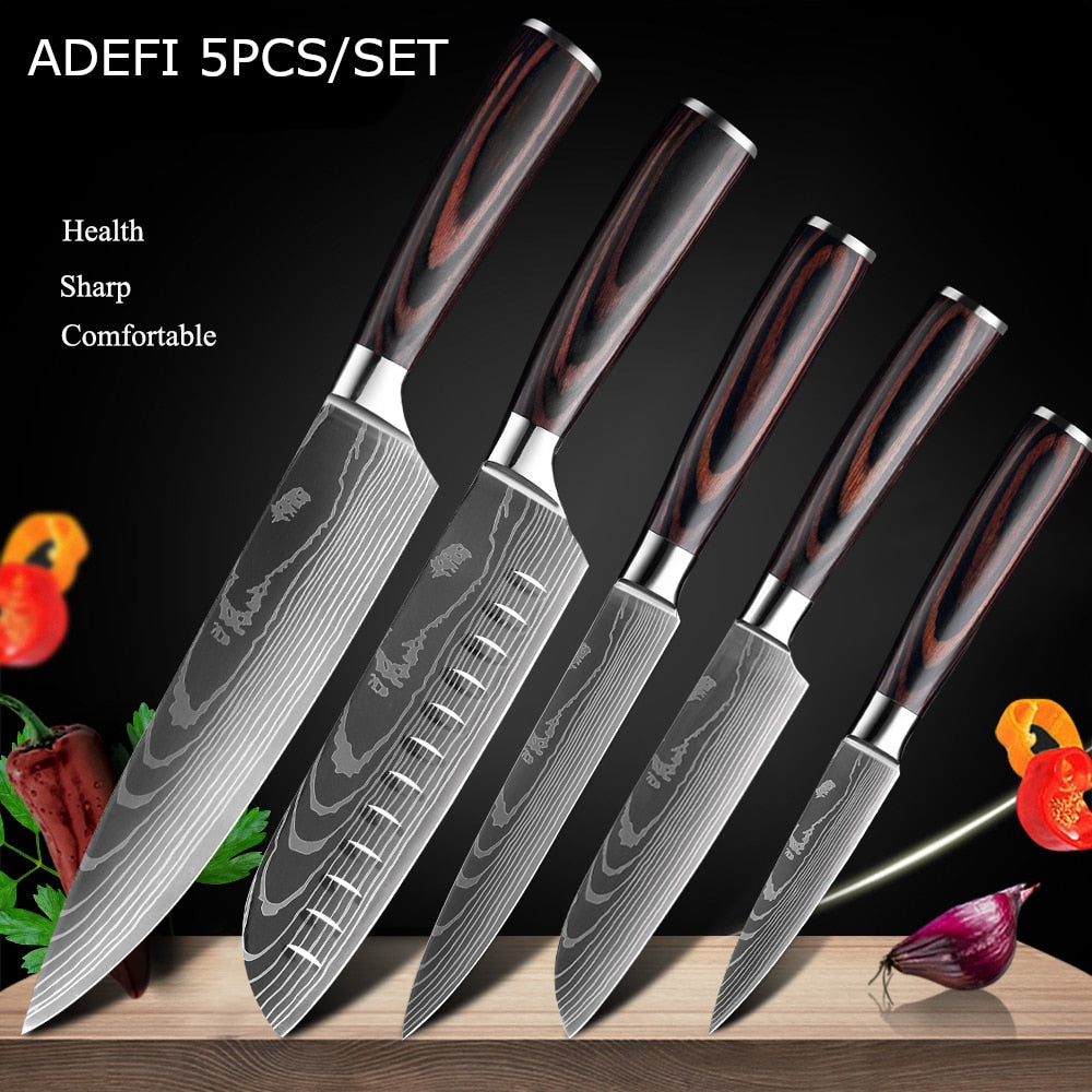 Japanese Kitchen Knives Set - northstarhomeandgarden