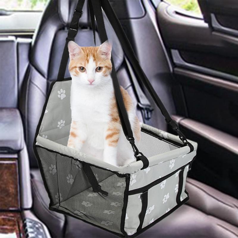 Breathable Mesh Pet Cat Dog Car Safety Seat Puppy Dog Basket Safe Carrier Travel Bag