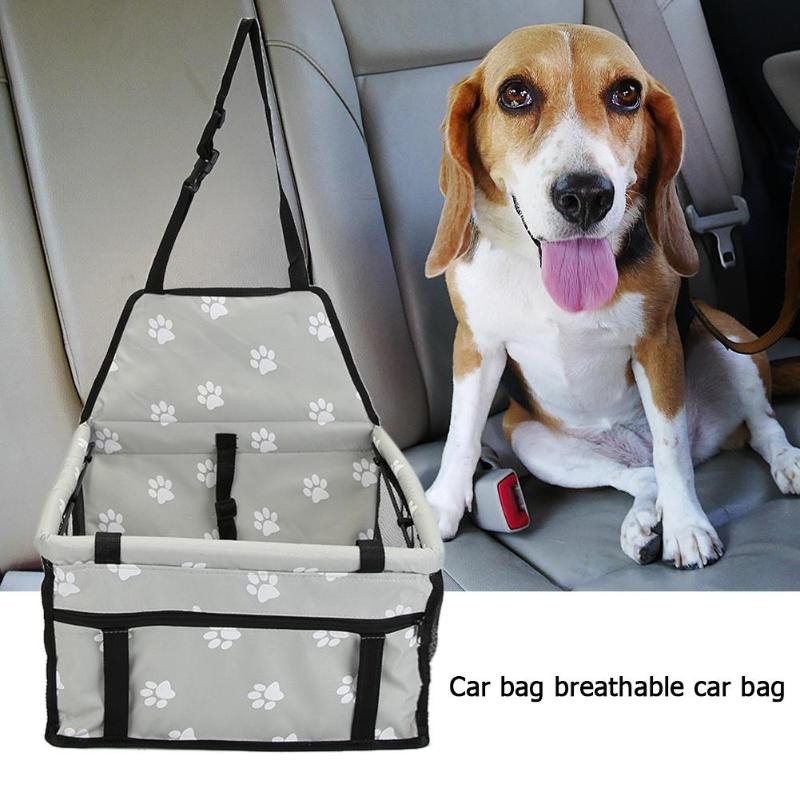 Breathable Mesh Pet Cat Dog Car Safety Seat Puppy Dog Basket Safe Carrier Travel Bag