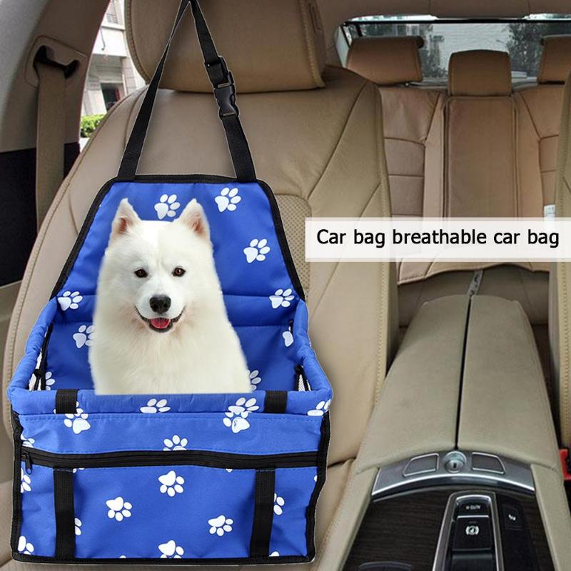 Breathable Mesh Pet Cat Dog Car Safety Seat Puppy Dog Basket Safe Carrier Travel Bag