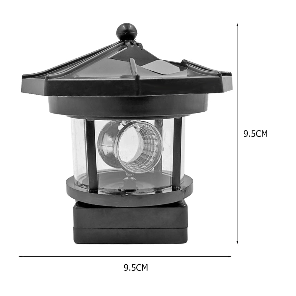 Lighthouse Shape Solar LED Light Garden Fence Yard Outdoor Decoration