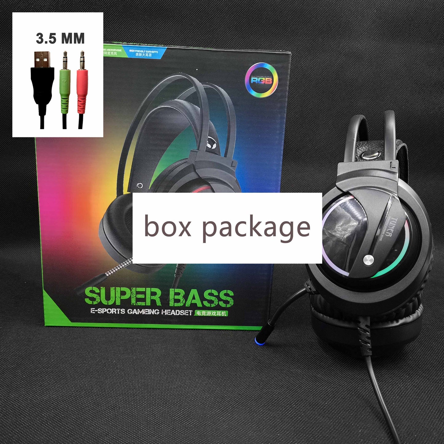 Music Gaming Headset Surround Sound with Mic Earphones