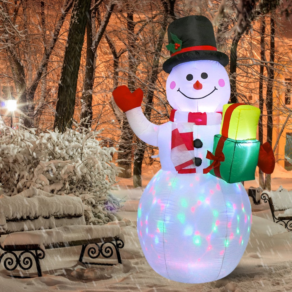 Inflatable Snowman Santa Claus Nutcracker Model with LED Light Inflatable