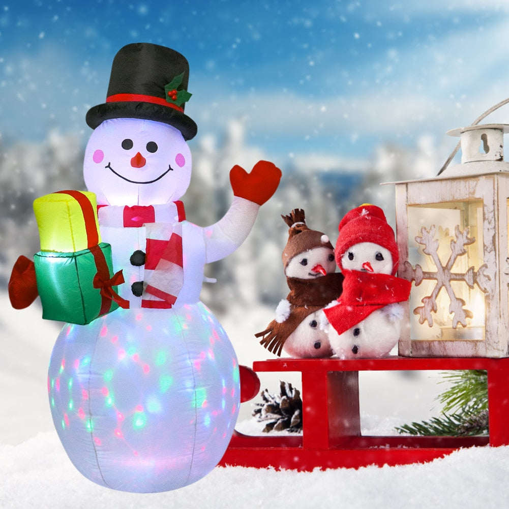 Inflatable Snowman Santa Claus Nutcracker Model with LED Light Inflatable