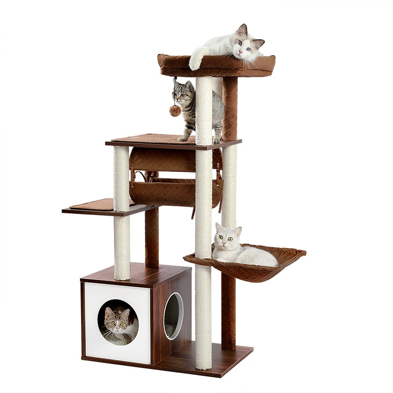 Free Shipping Luxury Cat Tree Condo