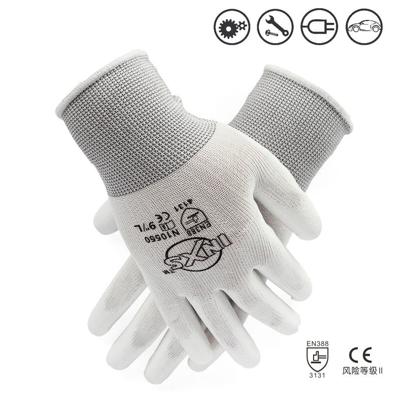 (12 Pairs) Polyester Work Safety & Gardening Gloves - northstarhomeandgarden