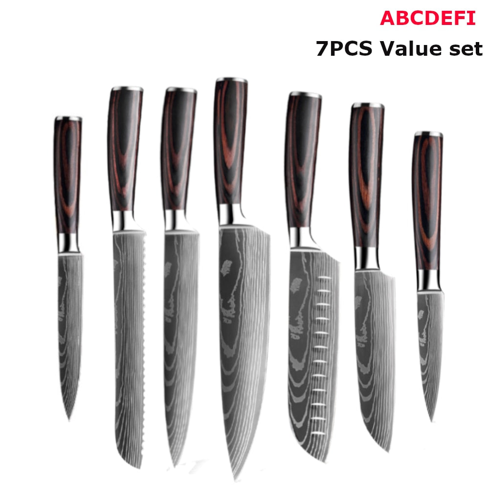 Japanese Kitchen Knives Set - northstarhomeandgarden