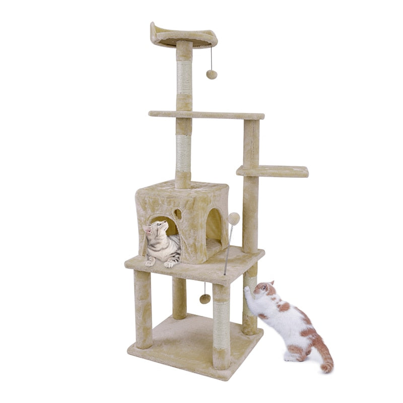 Domestic Delivery Cat Climbing Frame Cat Scratching Post Tree Scratcher