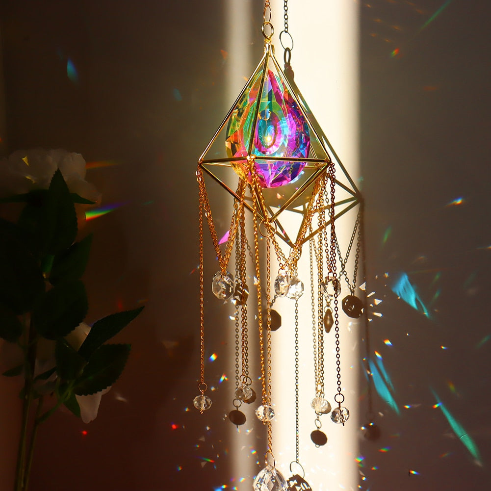 Pipa Crystal Lighting Accessories Curtain Car Wind Chimes