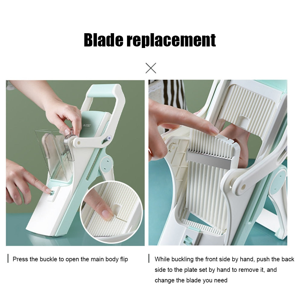 Multifunctional Vegetable Cutter Fruit Potato Peeler Meat Slicer