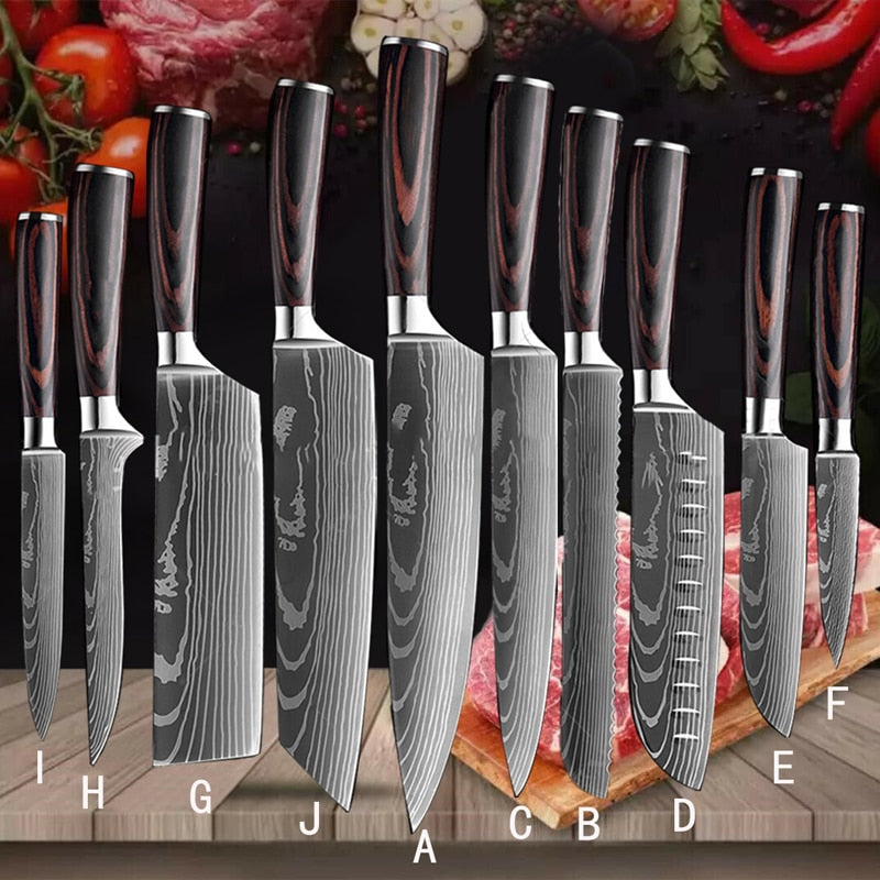 Japanese Kitchen Knives Set - northstarhomeandgarden