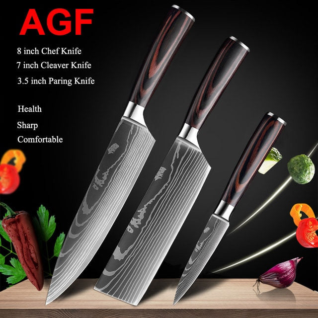 Japanese Kitchen Knives Set - northstarhomeandgarden