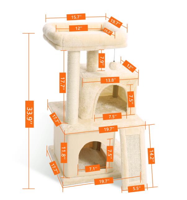 Domestic Delivery Cat Climbing Frame Cat Scratching Post Tree Scratcher