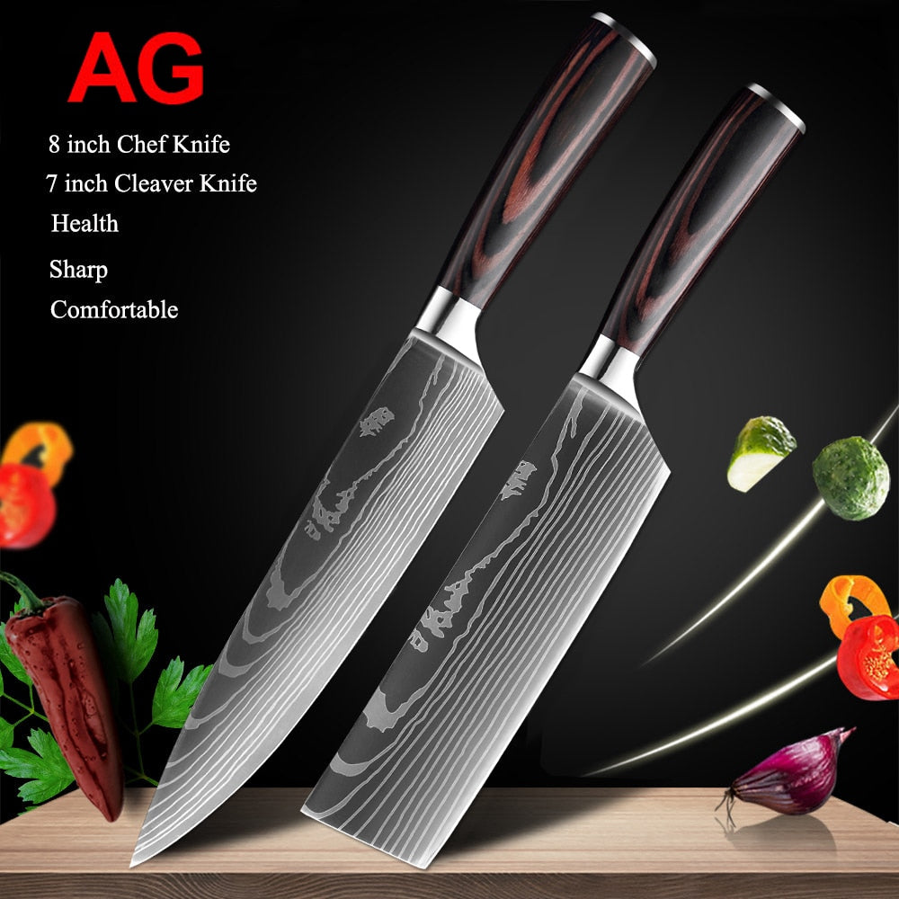 Japanese Kitchen Knives Set - northstarhomeandgarden