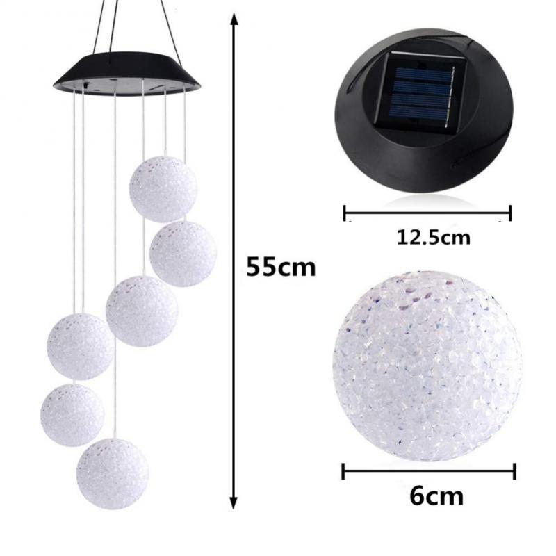 Christmas Decoration Solar LED Wind Chime String Lights