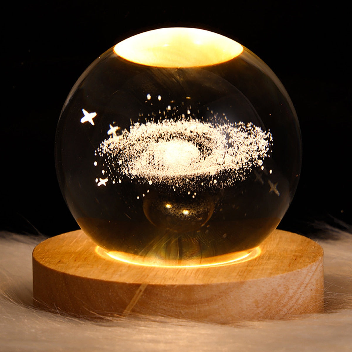 Astronomy Crystal Lights Glowing Planetary Galaxy Astronaut Ball