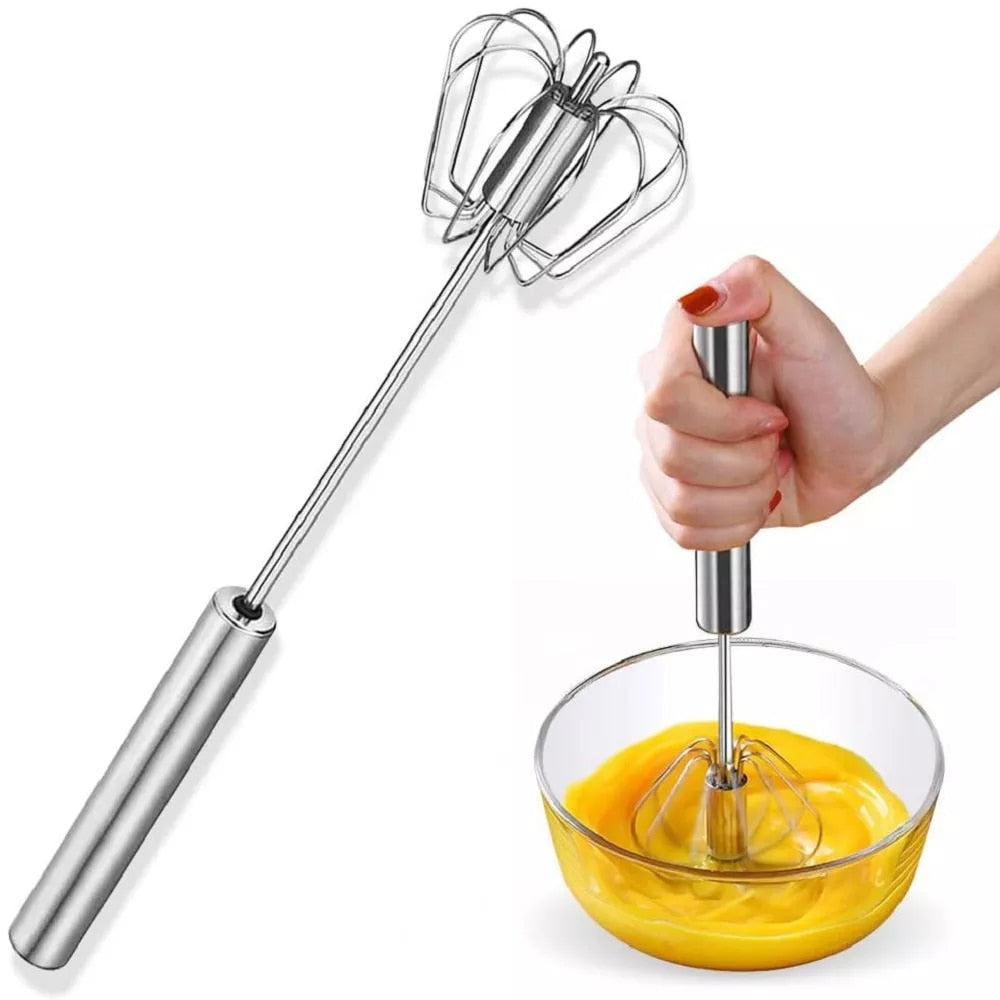 Steel Egg Whisk Kitchen Wire Balloon Whisk Milk Egg Stirrer Kitchen Baking Accessories Beater Egg Mixing Mixer Tools