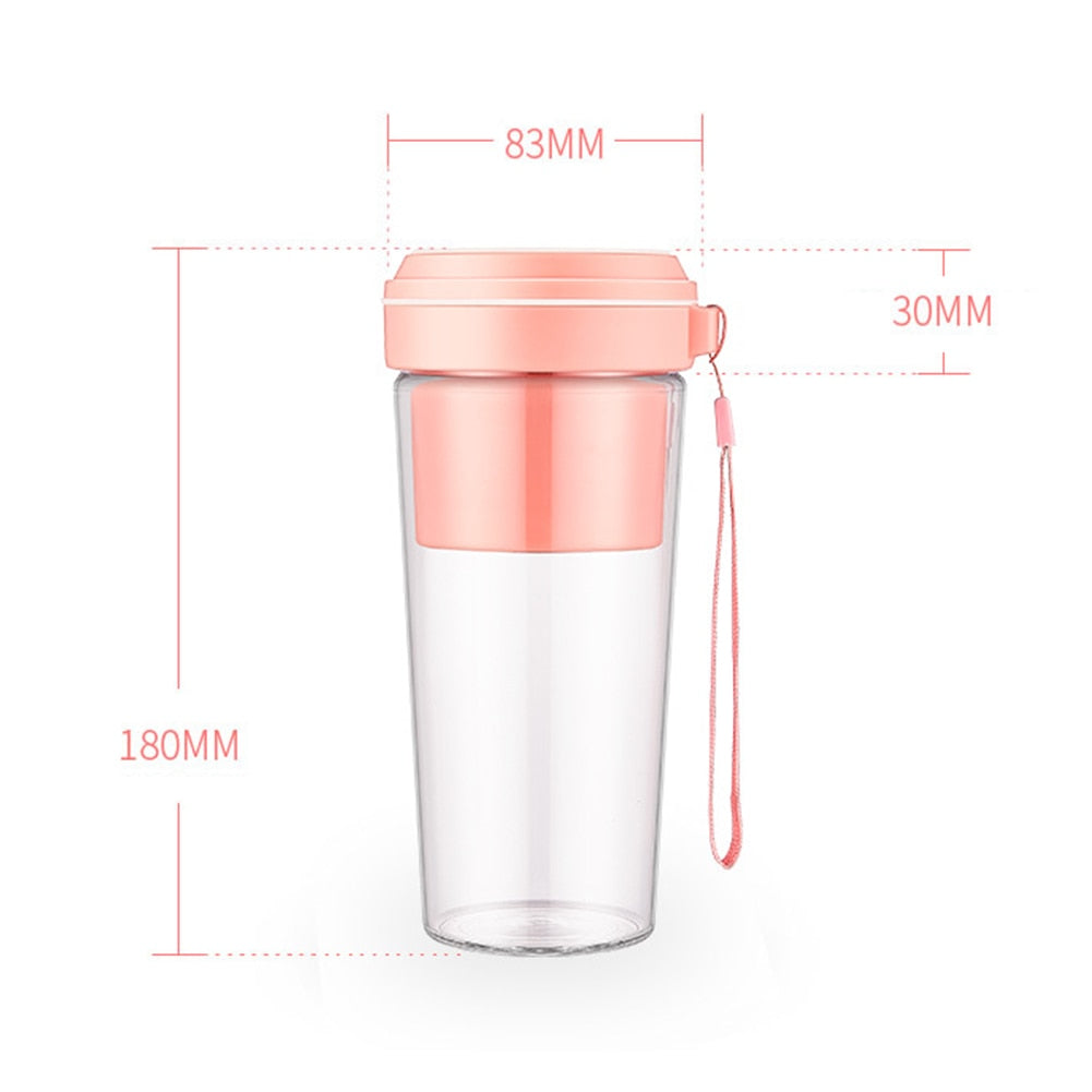 Portable Electric Juicer Handheld 270ml Juice Maker