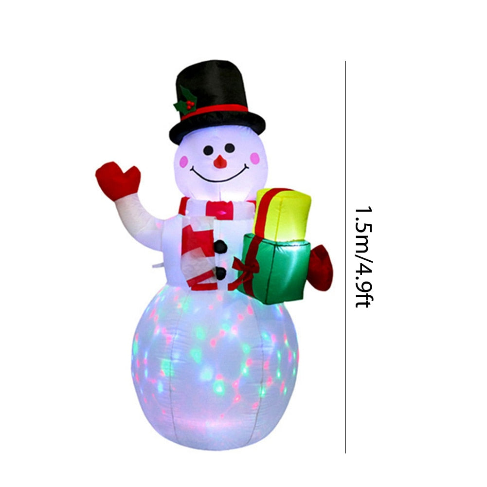 Inflatable Snowman Santa Claus Nutcracker Model with LED Light Inflatable