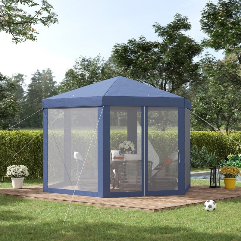 Type Hexagonal Gazebo with Mosquito net