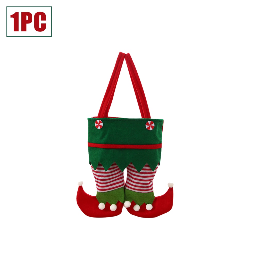 Christmas Elf Candy Bags Velvet Bags Santa Claus Pants