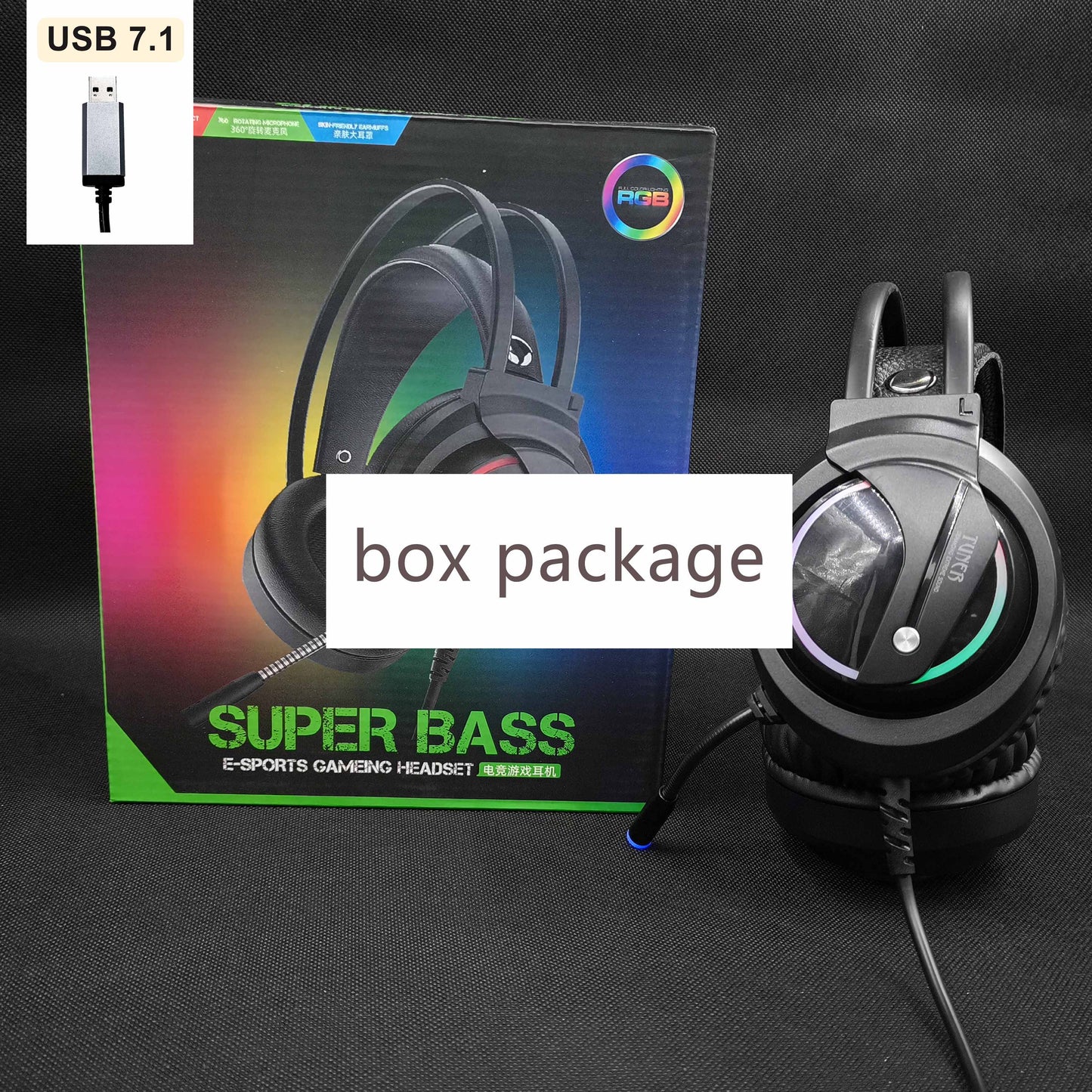 Music Gaming Headset Surround Sound with Mic Earphones