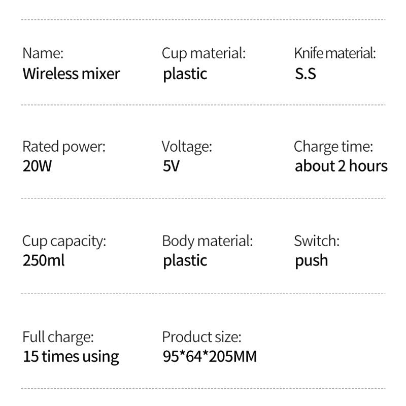 Electric Wireless Egg / Cream / Batter Beater