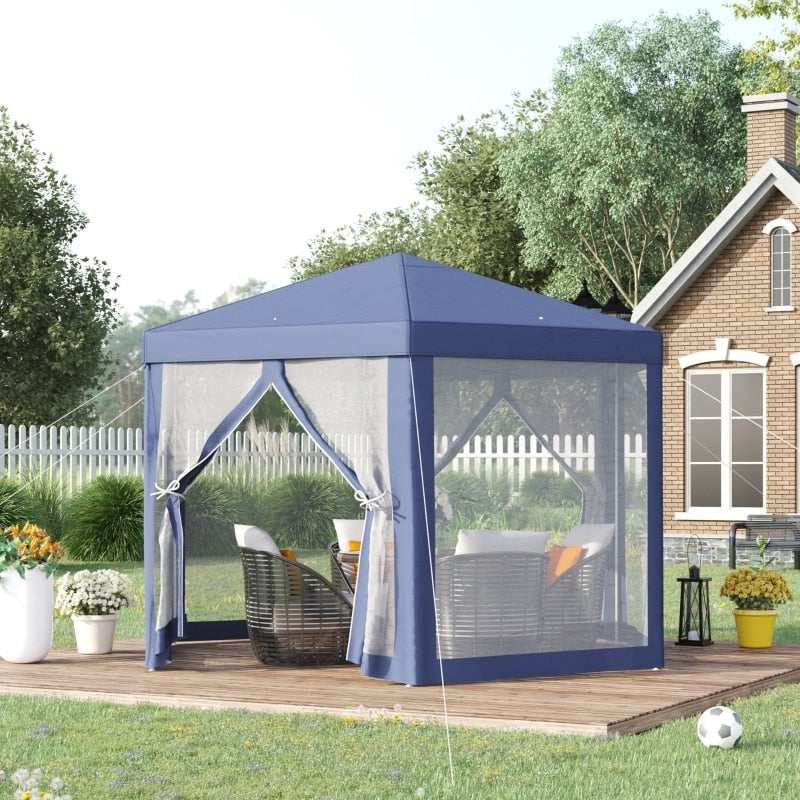 Type Hexagonal Gazebo with Mosquito net