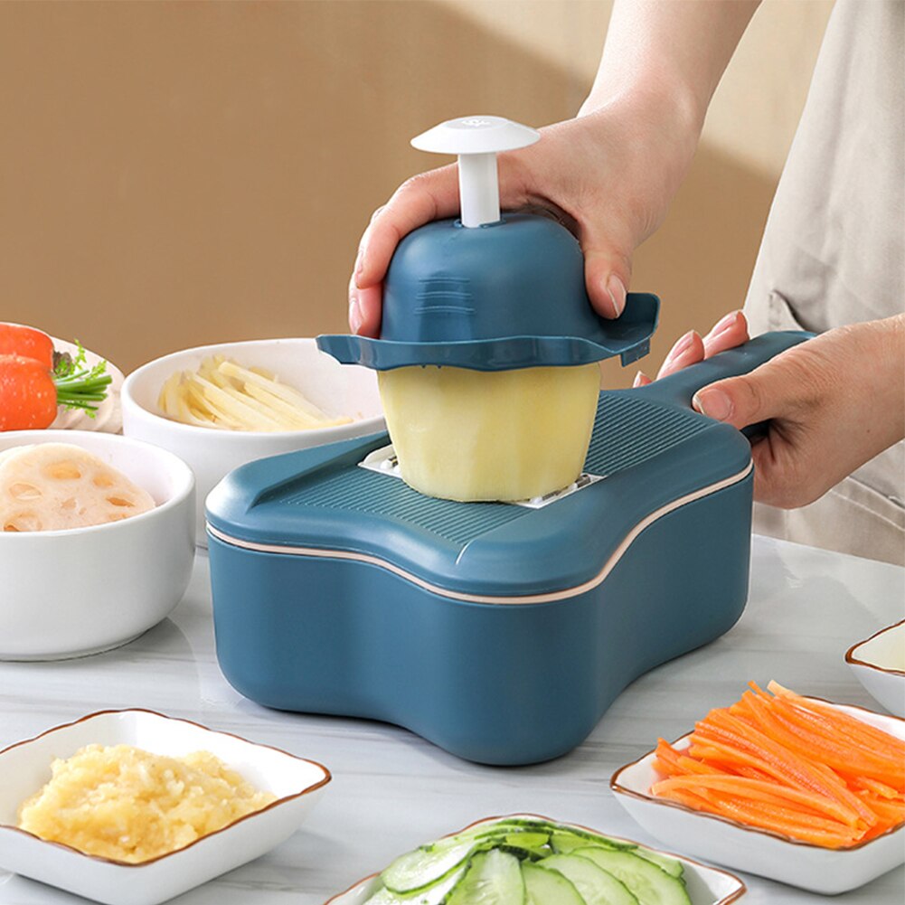 Vegetable Slicer with Container Potato Chip Slicer Cutter