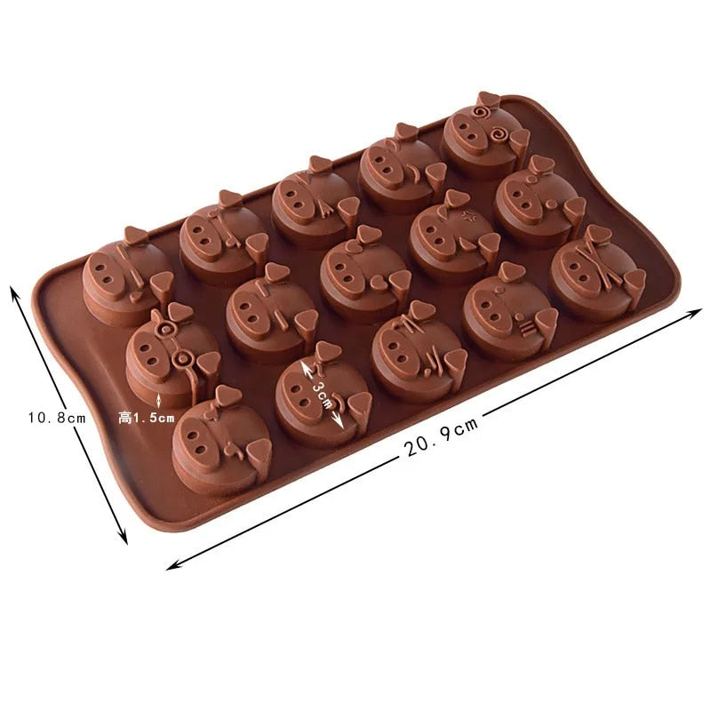 Mold 12 Chocolate Mold Fondant Patisserie Candy Bar Mold