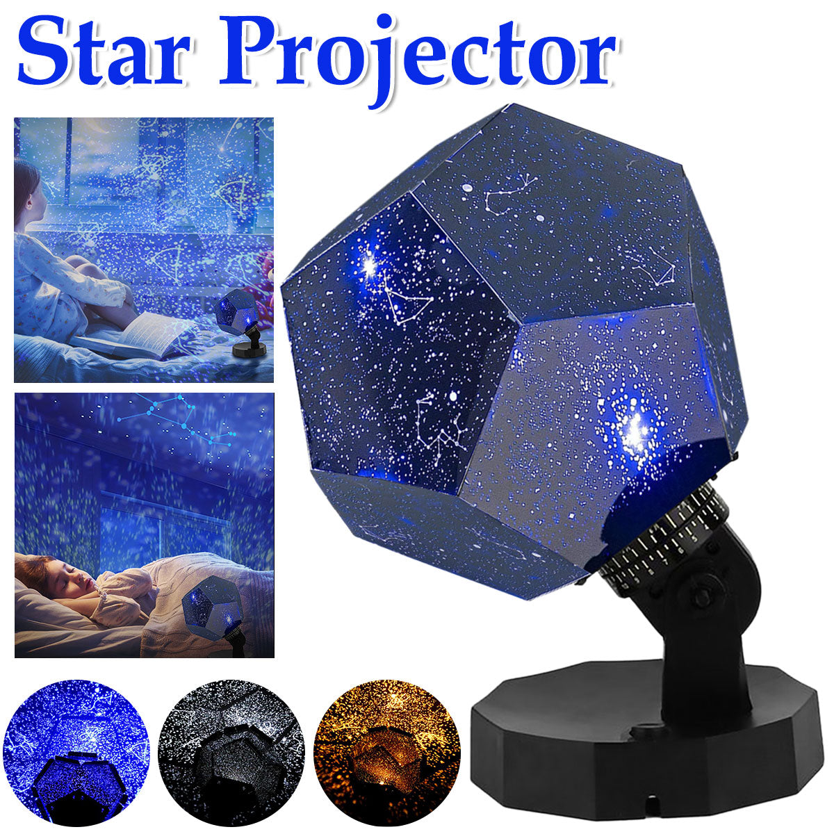 Star Projector Galaxy Lamp Starry Sky Night